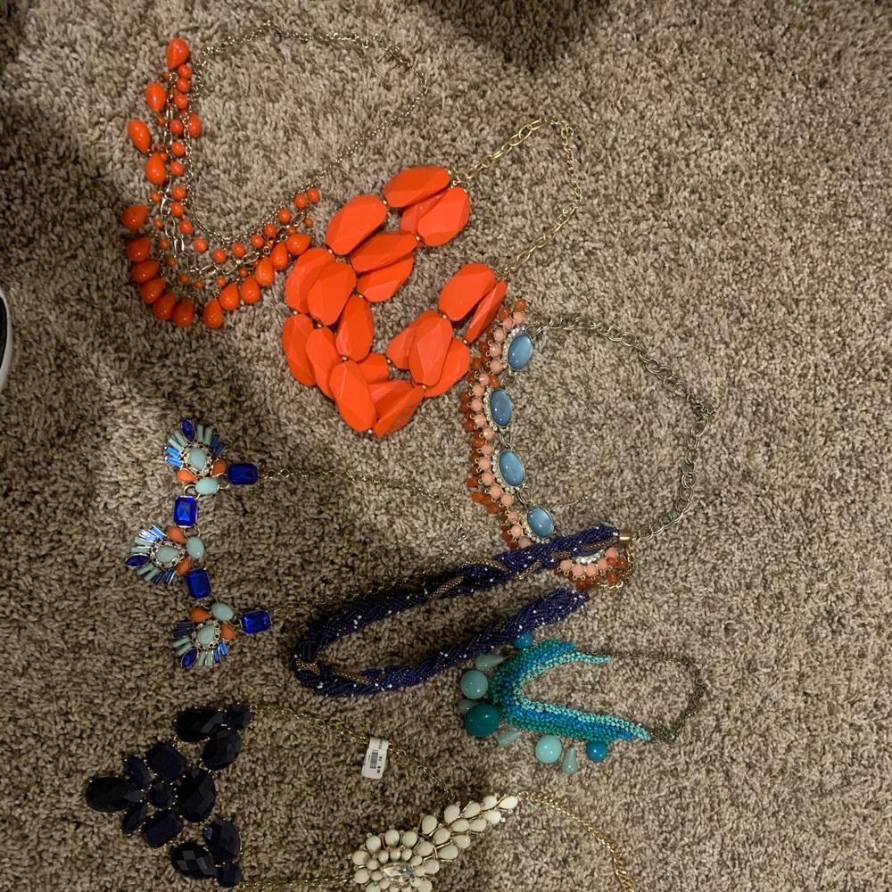 Lot of 9 statement necklaces